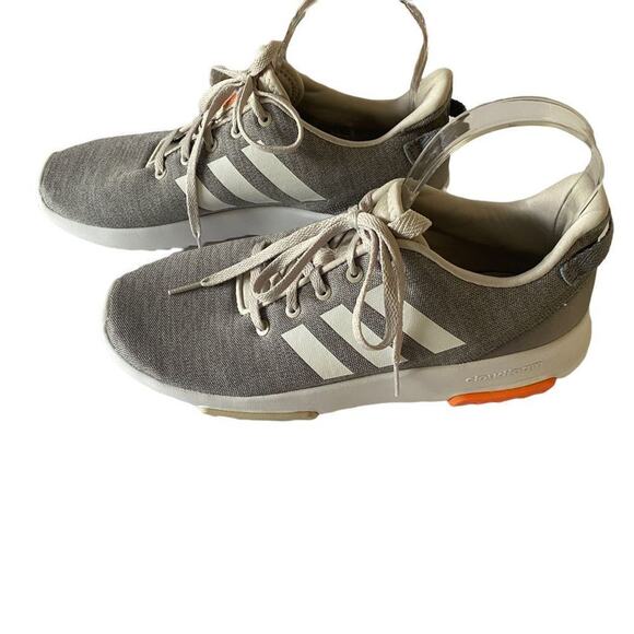 Adidas Sneakers Women's 6.5 Gray Cloudfoam White 3 Striped - Picture 2 of 7